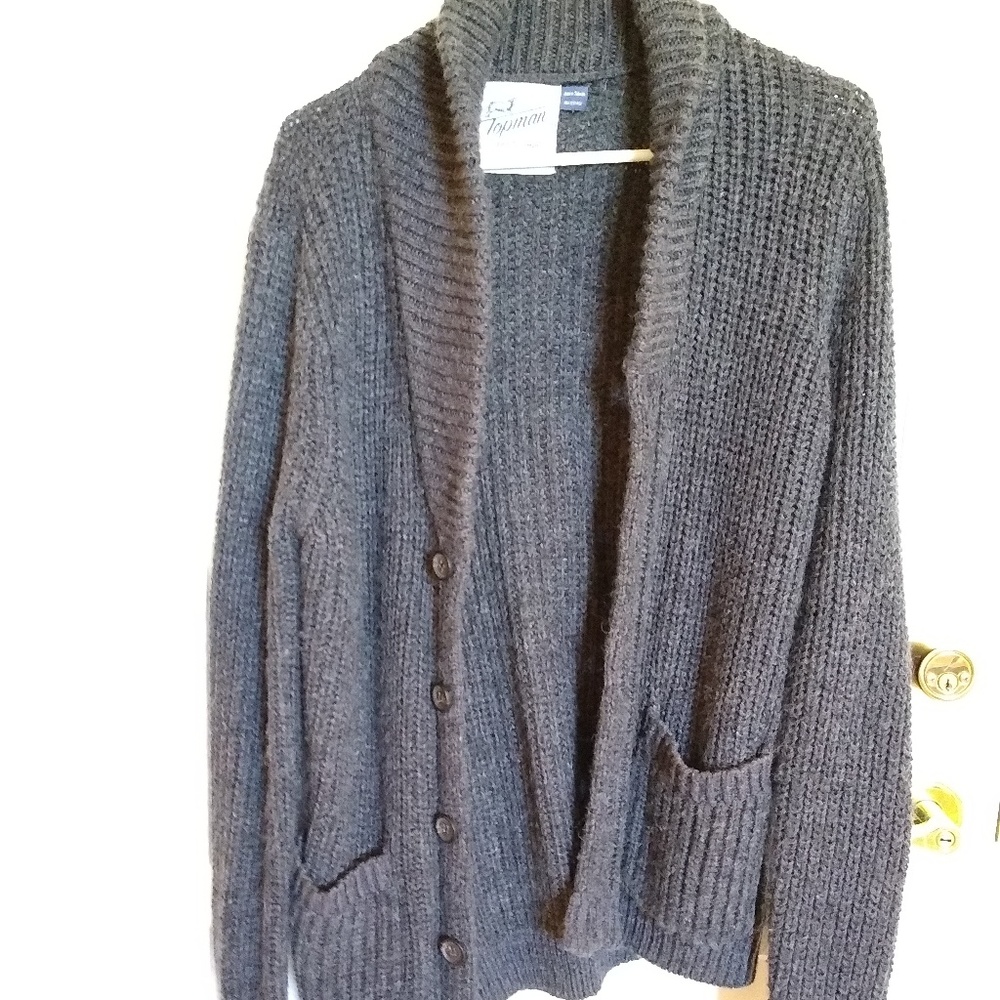 NWOT topman cardigan sweater S